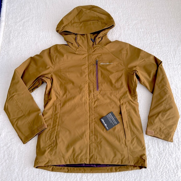 Eddie Bauer Women's Powder Search Down 3-In-1 Waterproof Ski Jacket Bronze M